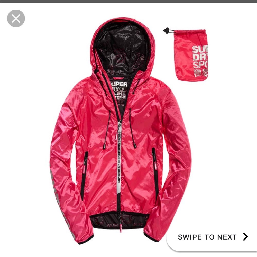 superdry hot pink jacket
